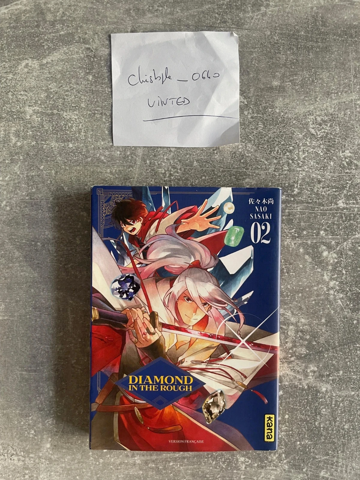 Manga Diamond in the rough tome 2 en version française.